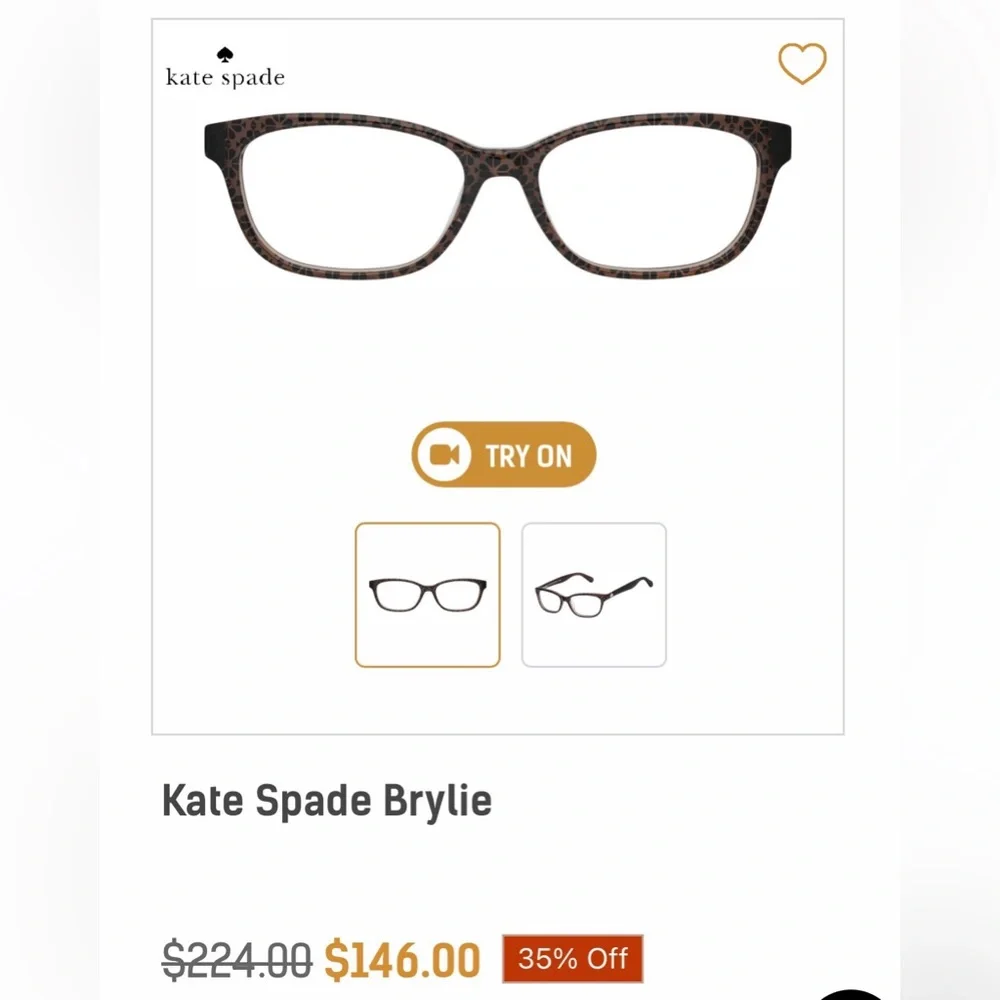 Kate Spade Brylie Glasses with Case EUC